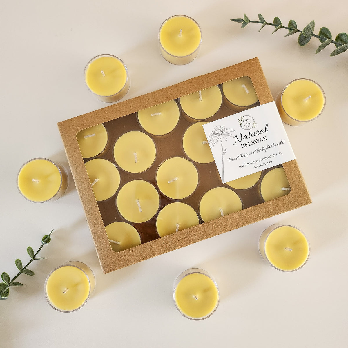 Pure Beeswax Tea Lights