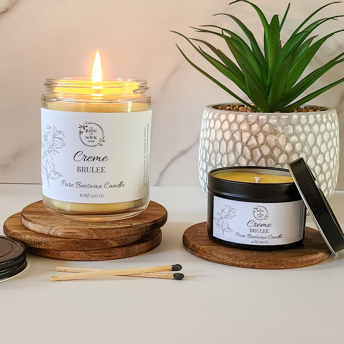 Creme Brulee Pure Beeswax Candle – The Bath and Wick Shop