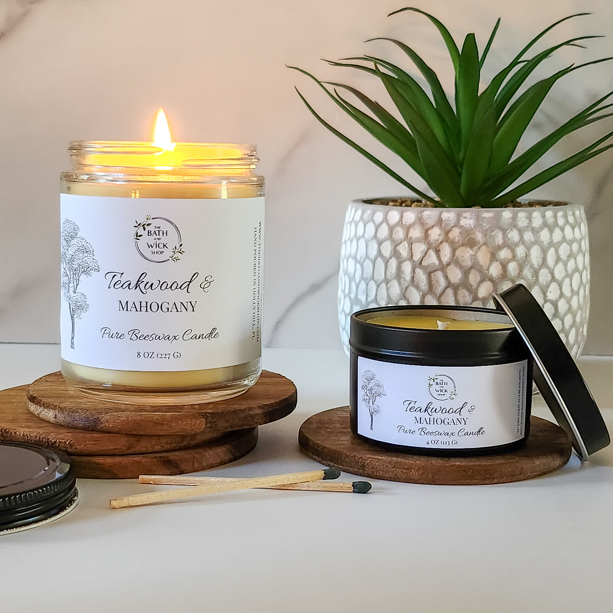 Teakwood & Mahogany Pure Beeswax Melts – The Bath and Wick Shop