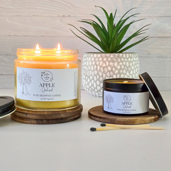 Apple Orchard Pure Beeswax Candle