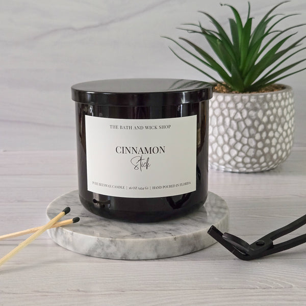 3 Wick Beeswax Candles