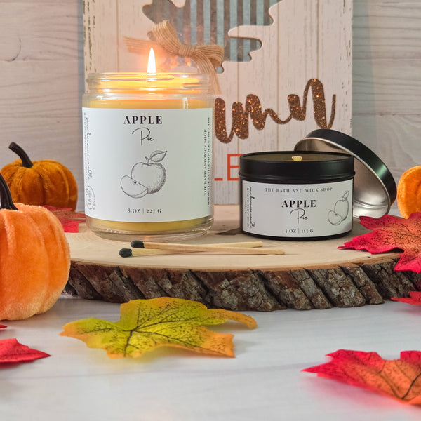 Apple Pie Pure Beeswax Candle