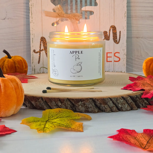 Apple Pie Pure Beeswax Candle