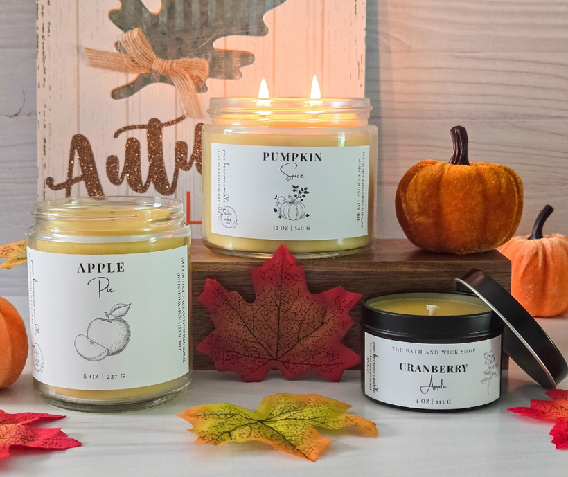 Fall Collection Beeswax Candles