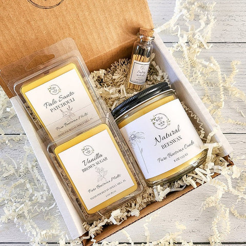 Beeswax Candle & Melts Gift Box