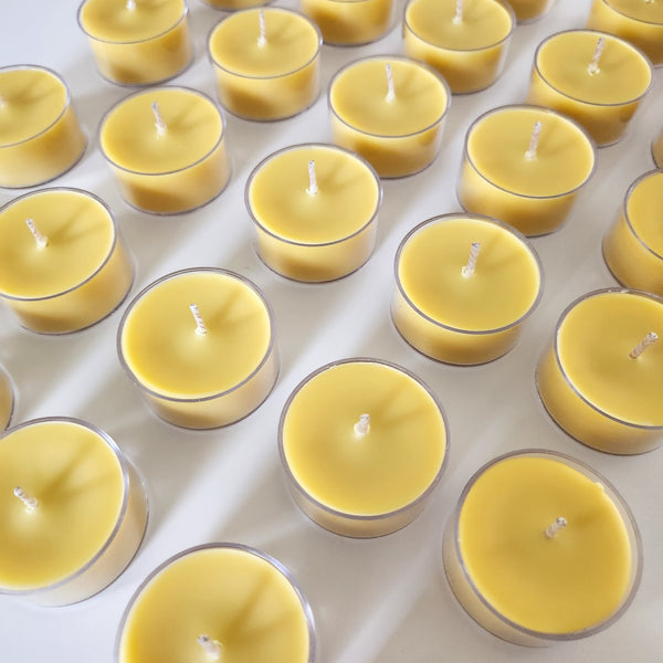 Pure Beeswax Tealight Candles