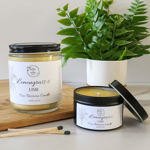 Lemongrass & Lime Pure Beeswax Candle