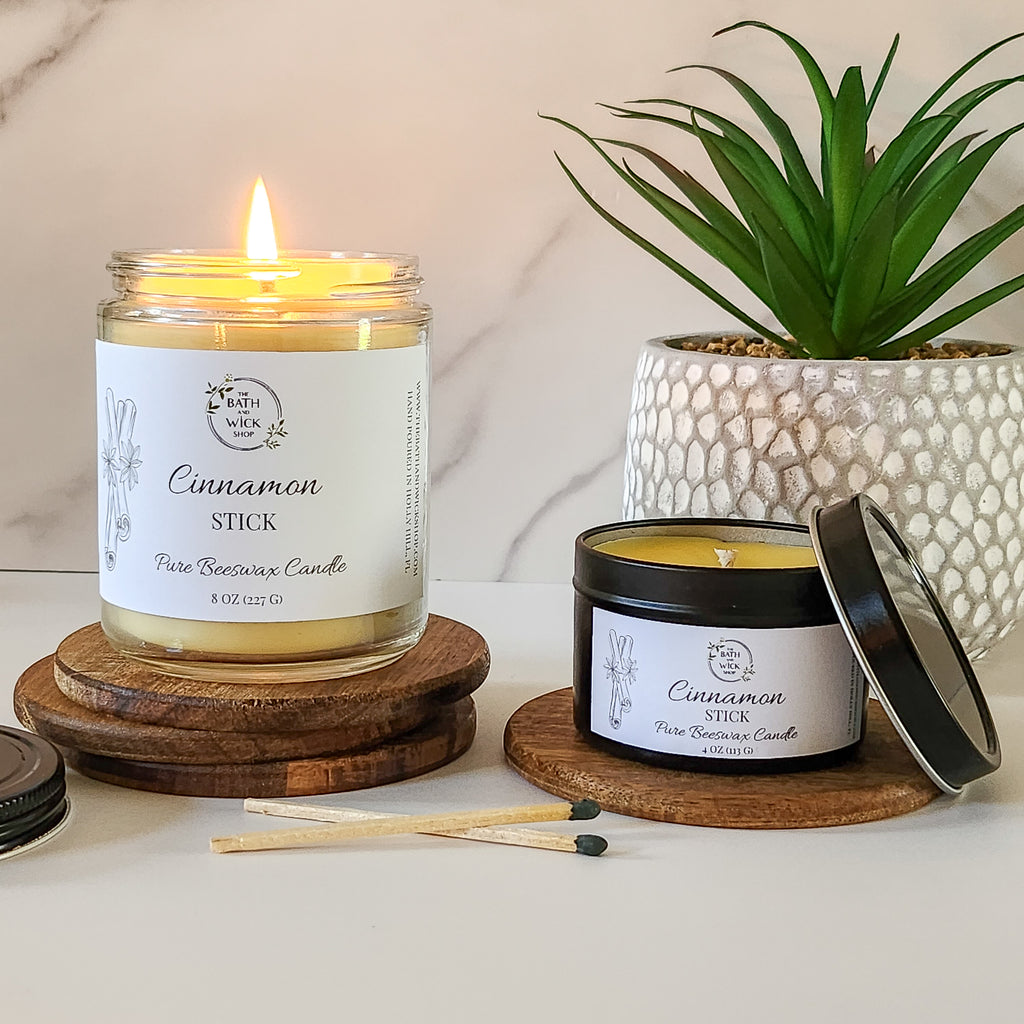 Cinnamon Stick Pure Beeswax Candle – The Bath and Wick Shop