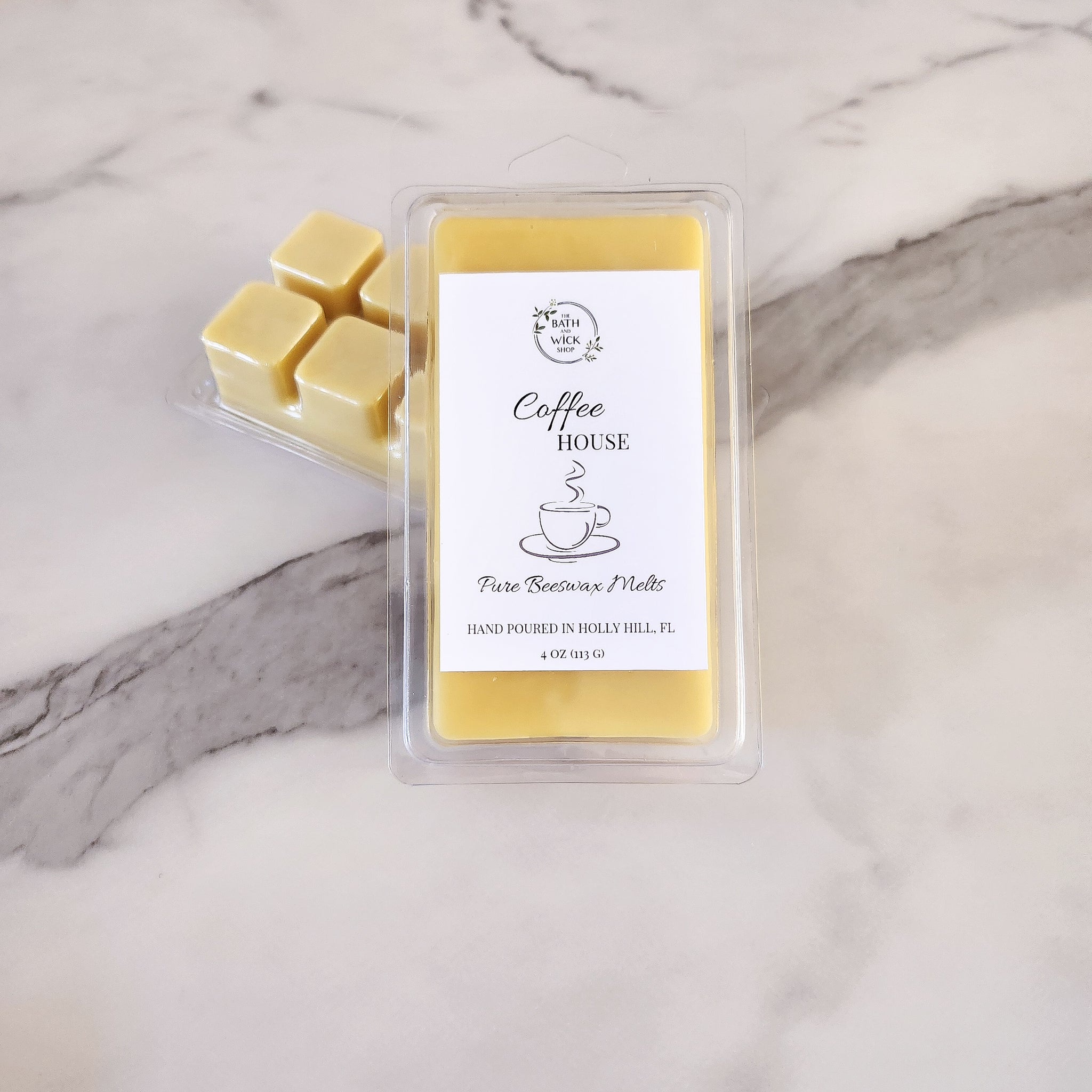 Coffee House Pure Beeswax Melts | Large 8 Cube