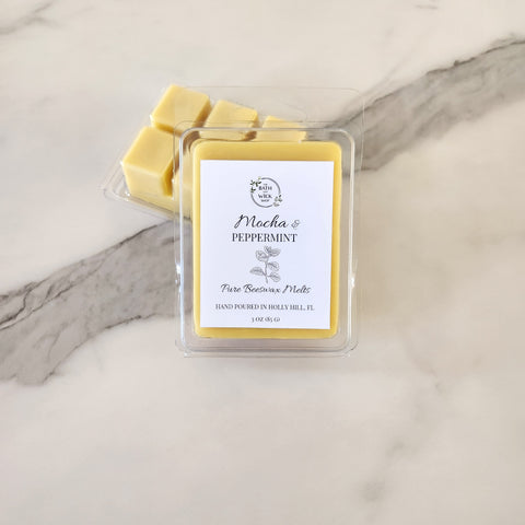 Mocha & Peppermint Pure Beeswax Melts