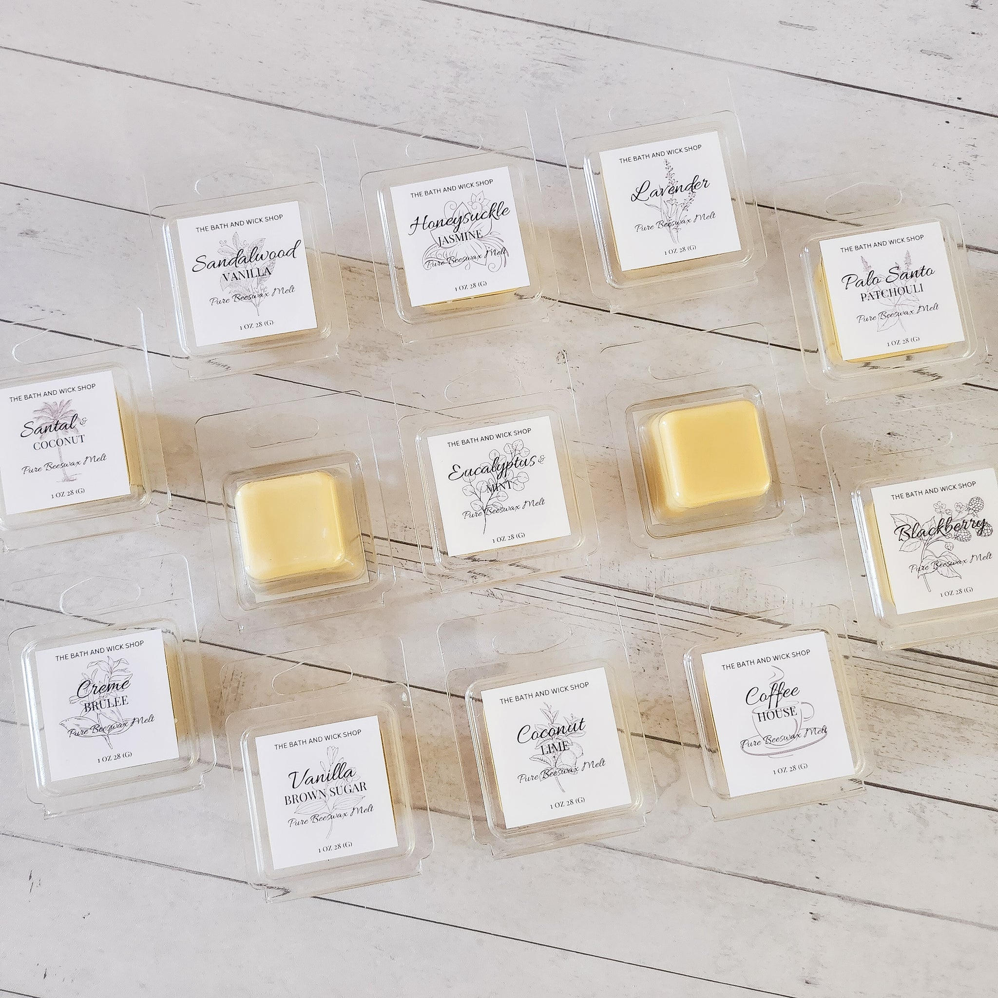 Sample Size Pure Beeswax Melts