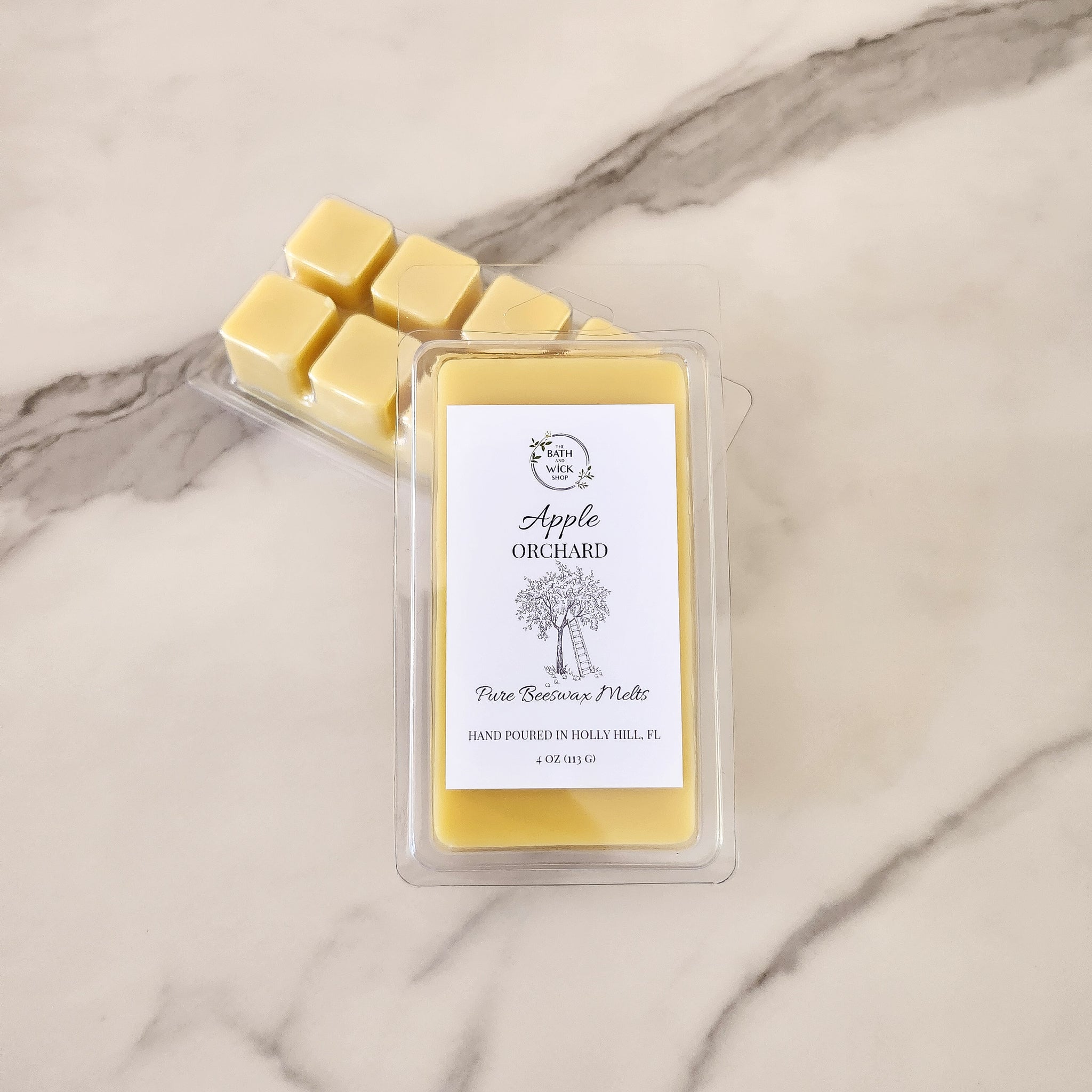 Apple Orchard Pure Beeswax Melts | Large 8 Cube