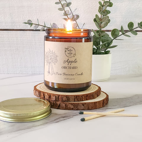 Apple Orchard Pure Beeswax Candles