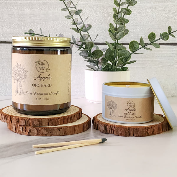 Apple Orchard Pure Beeswax Candles