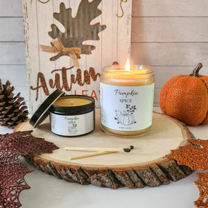 Pumpkin Spice Pure Beeswax Candle