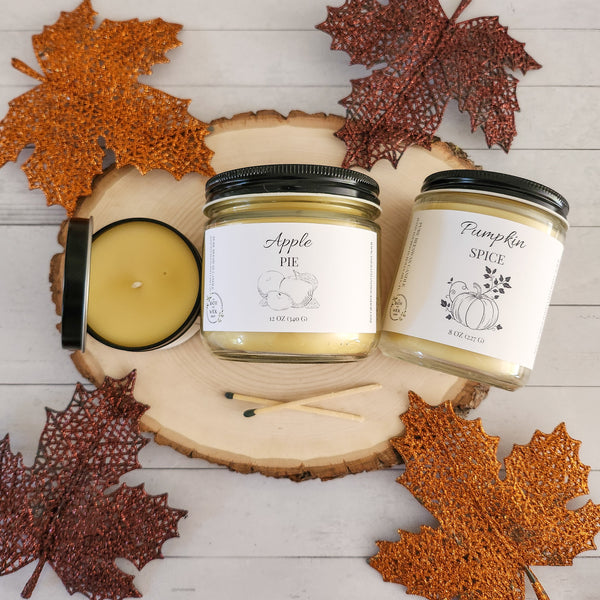 Pumpkin Spice Pure Beeswax Candle