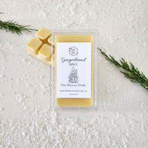 Gingerbread Spice Pure Beeswax Melts | Large 8 Cube