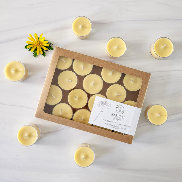 Pure Beeswax Tealight Candles