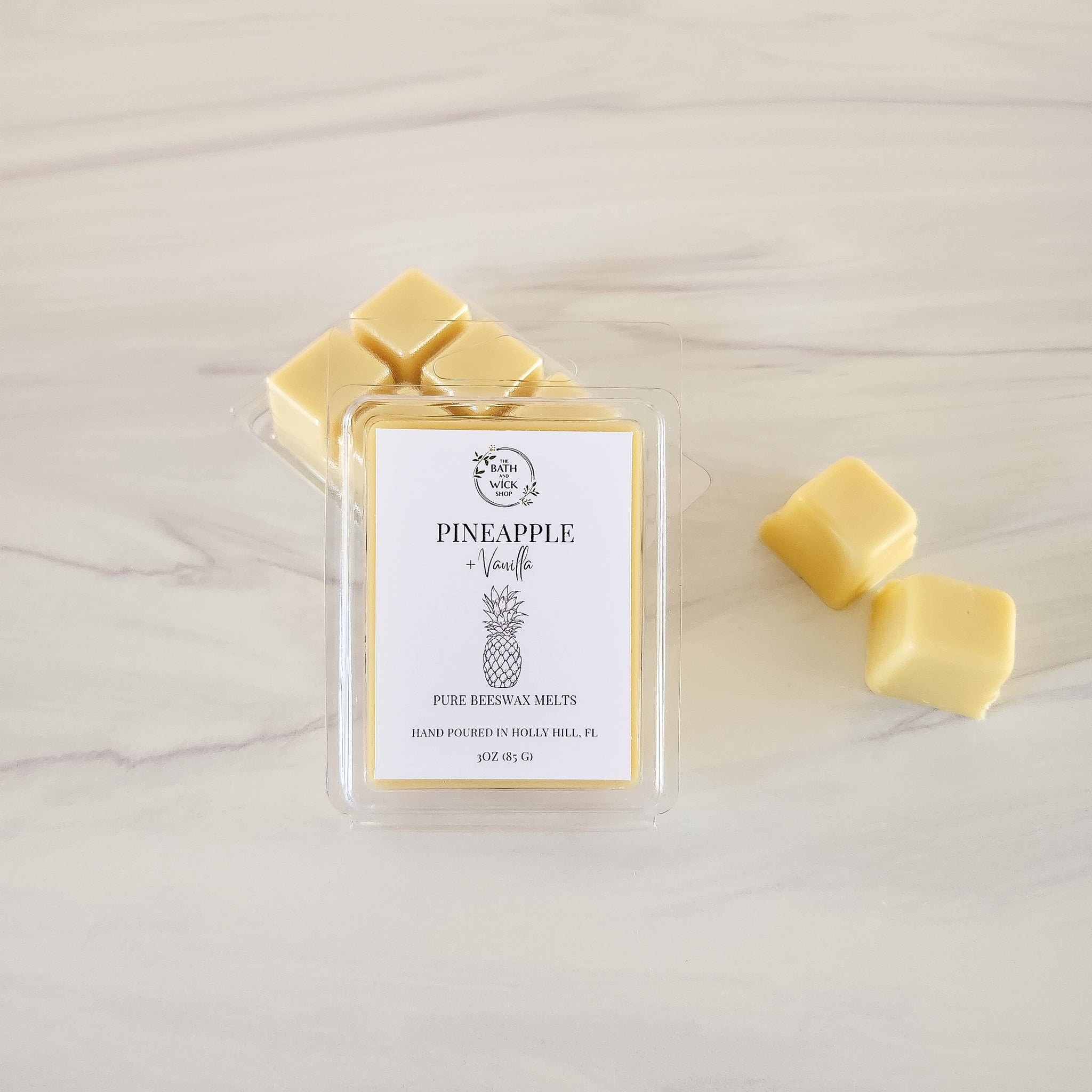 Pineapple & Vanilla Pure Beeswax Melts