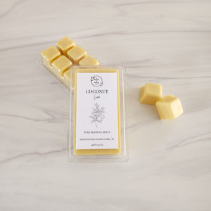 Coconut Lime Pure Beeswax Melts | Large 8 Cube