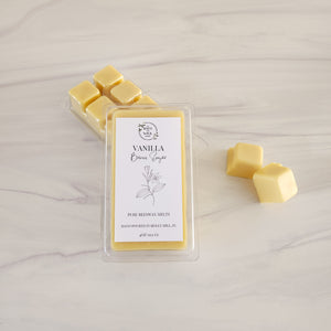 Vanilla Brown Sugar Pure Beeswax Melts | Large 8 Cube