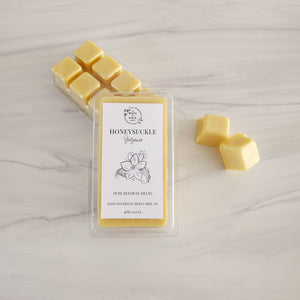 Honeysuckle Jasmine Pure Beeswax Melts | Large 8 Cube