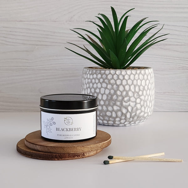 Blackberry Pure Beeswax Candle