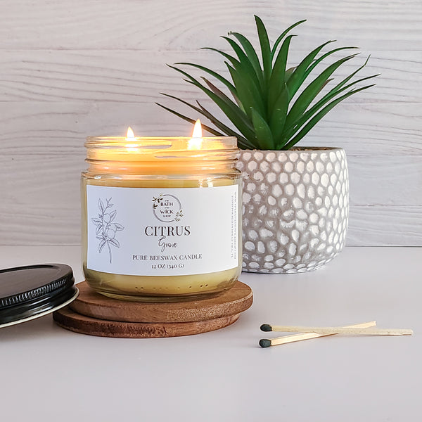 Citrus Grove Pure Beeswax Candle