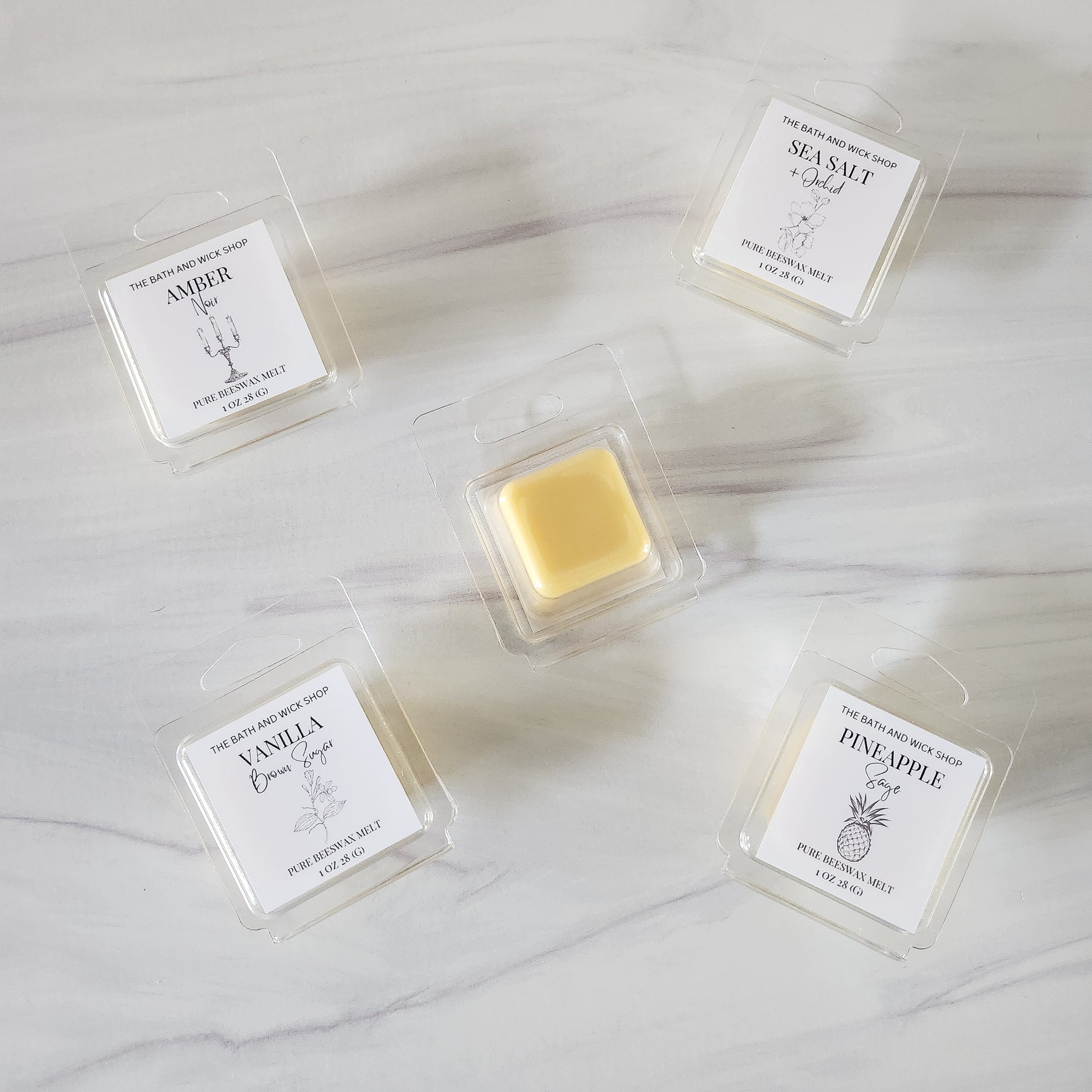 Sample Size Pure Beeswax Melts