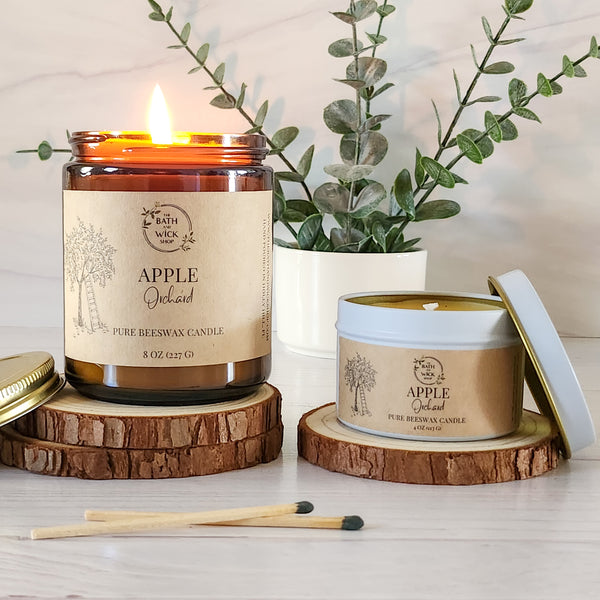 Apple Orchard Pure Beeswax Candles