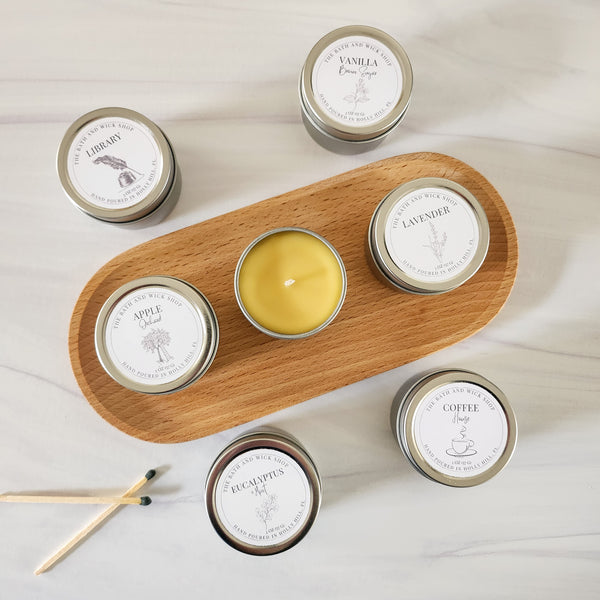 Sample Size Beeswax Candle Tins