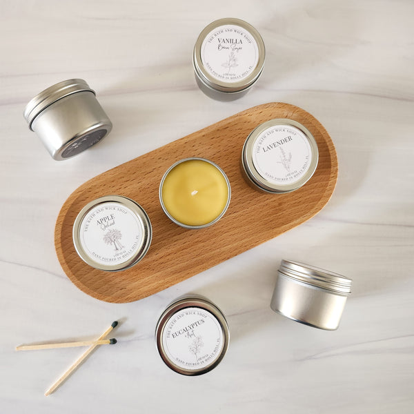 Sample Size Beeswax Candle Tins