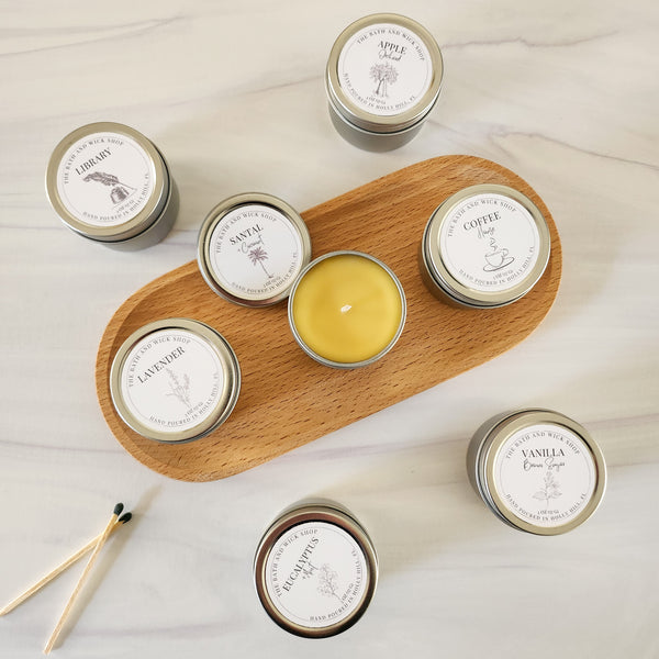 Sample Size Beeswax Candle Tins