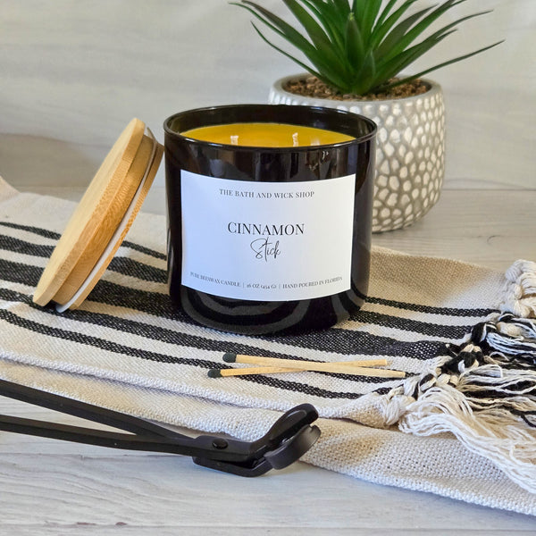 3 Wick Beeswax Candles