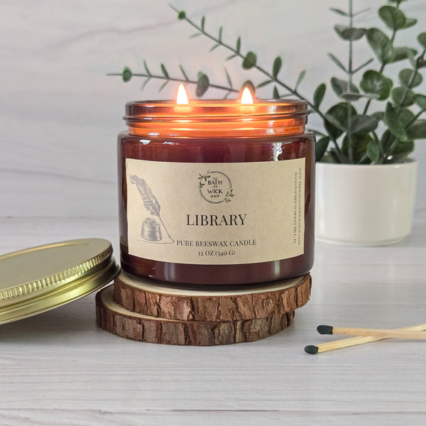 Library Pure Beeswax Candle