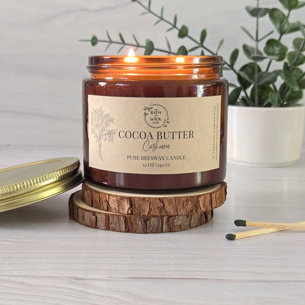 Cocoa Butter Cashmere Pure Beeswax Candle