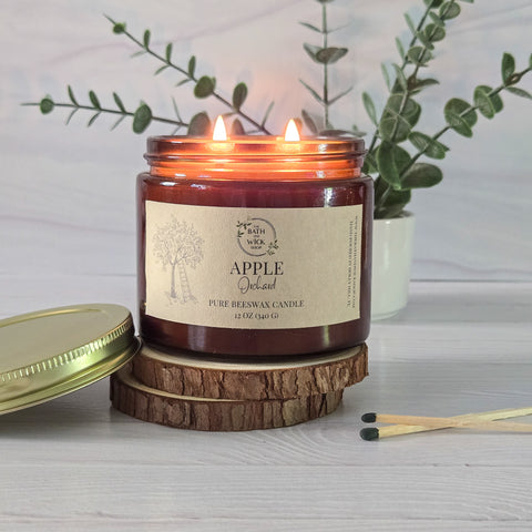 Apple Orchard Pure Beeswax Candles