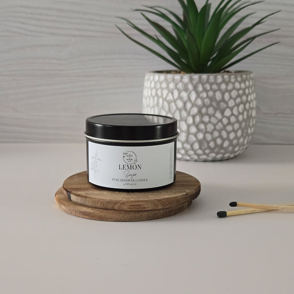 Lemon Sugar Pure Beeswax Candle