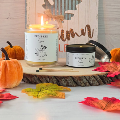 Pumpkin Spice Pure Beeswax Candle