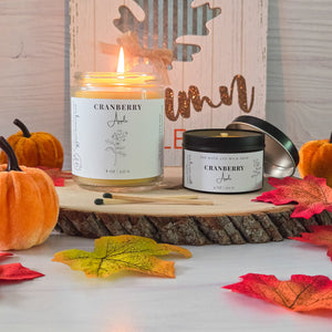 Cranberry Apple Pure Beeswax Candle