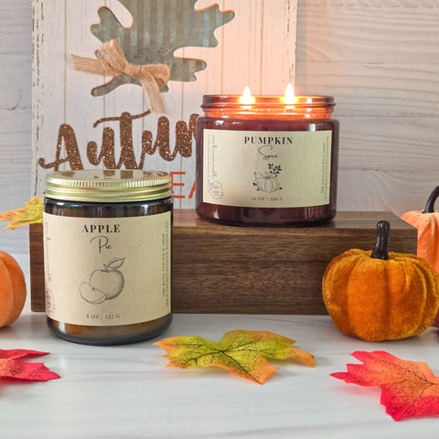Apple Pie Pure Beeswax Candle