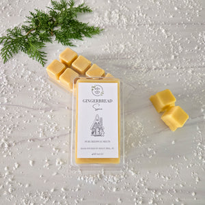 Gingerbread Spice Pure Beeswax Melts | Large 8 Cube