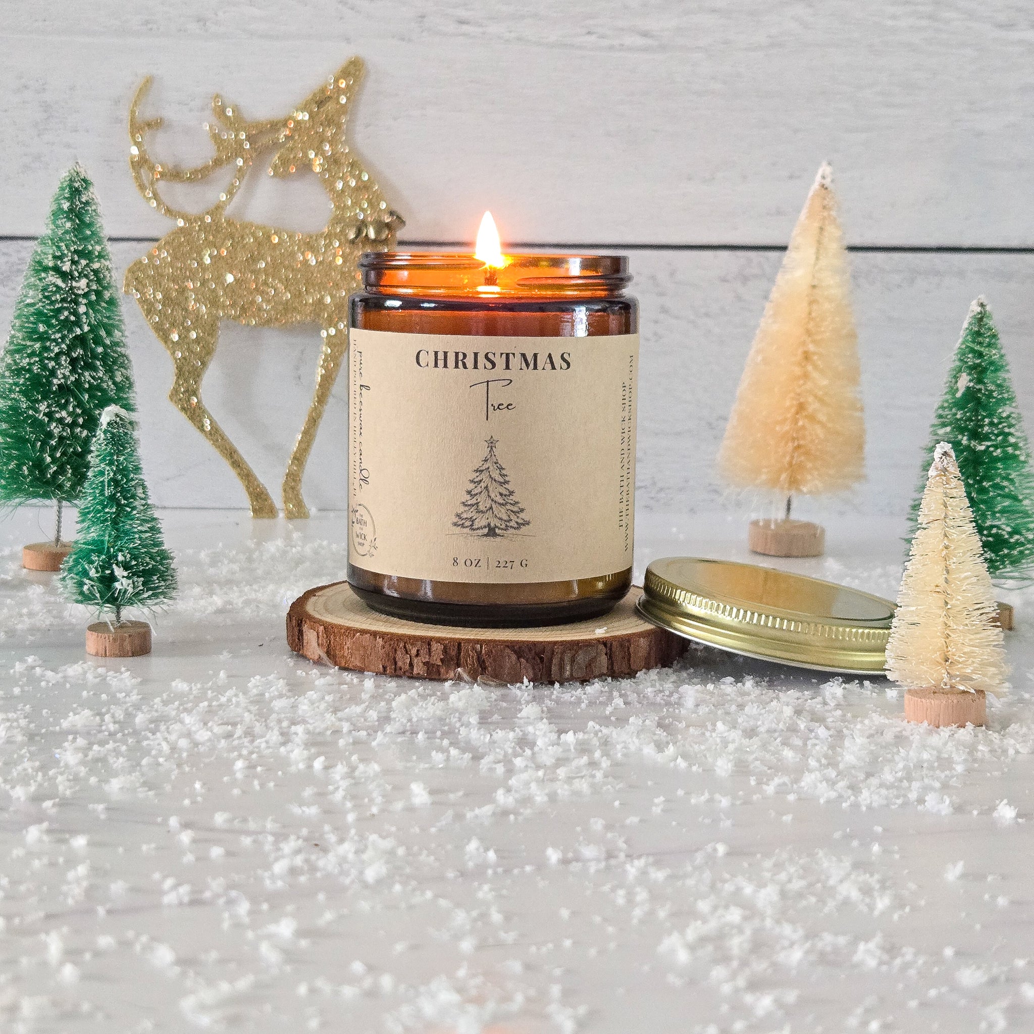 Christmas Tree Pure Beeswax Candle