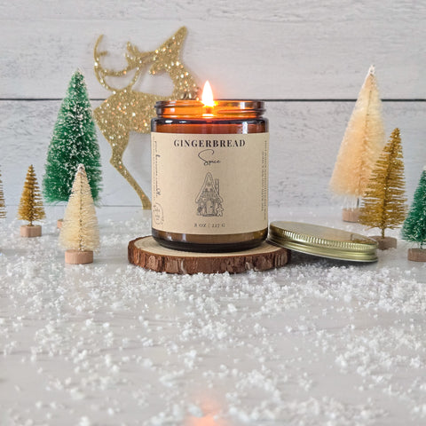 Gingerbread Spice Pure Beeswax Candle