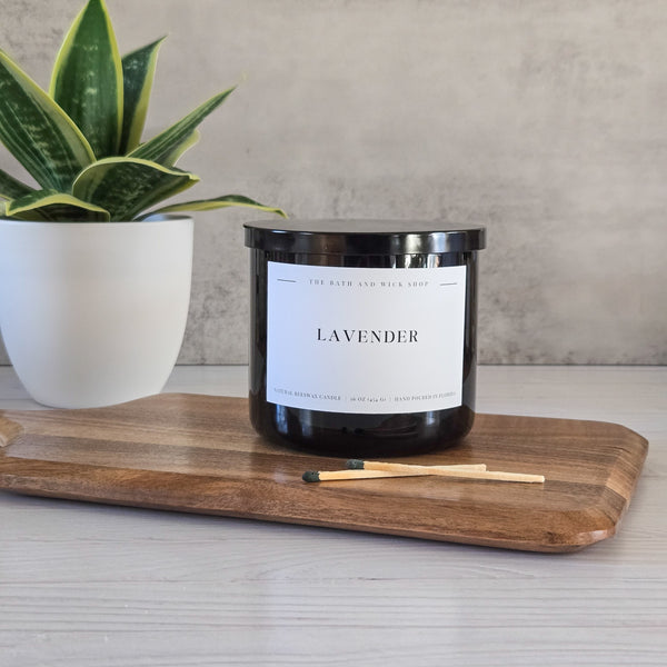 3 Wick Beeswax Candles