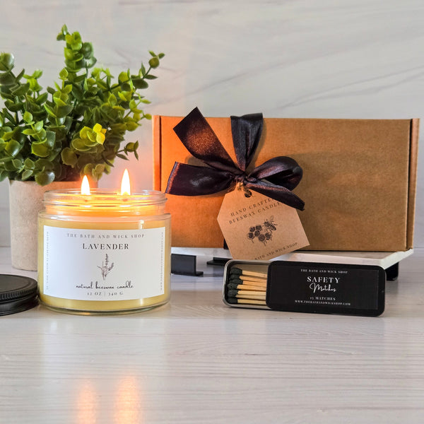 12 oz Beeswax Candles Gift Box