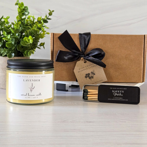 12 oz Beeswax Candles Gift Box
