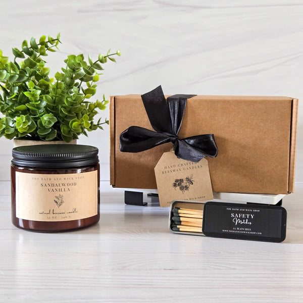 12 oz Beeswax Candles Gift Box