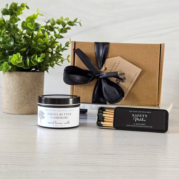 4 oz Tin Beeswax Candles Gift Box