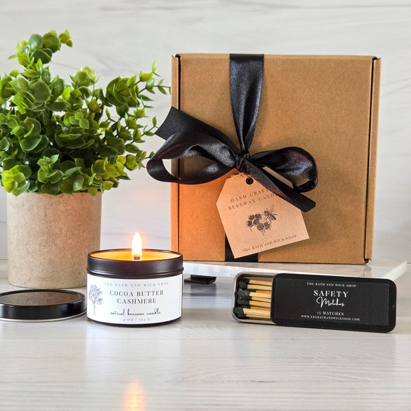 4 oz Tin Beeswax Candles Gift Box